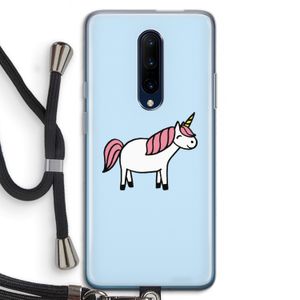 Eenhoorn: OnePlus 7 Pro Transparant Hoesje met koord
