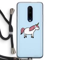 Eenhoorn: OnePlus 7 Pro Transparant Hoesje met koord