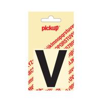 Deco letter v helvetica zwart 60 mm Pickup - Pickup
