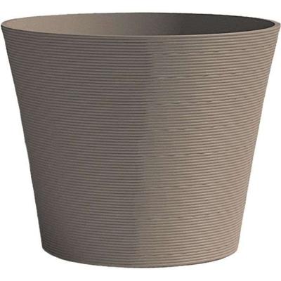 Bloempot - GARDEN ID - Green Care Sense Taupe - 40 x 34 cm - 10 jaar garantie - 100% gerecycled - UV- en vorstbestendig