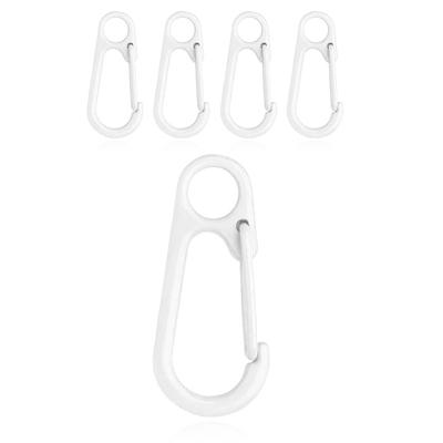 Set van 5 Gekleurde Karabijnhaken - Wit