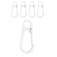 Set van 5 Gekleurde Karabijnhaken - Wit