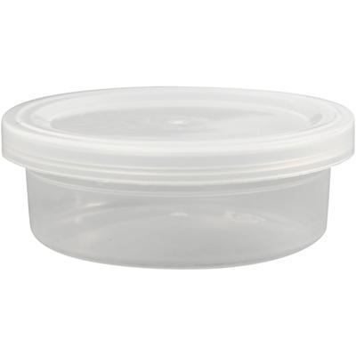 Creativ Company Plastic potje met deksel, h: 24 mm, d 68 mm, 45 ml, 20 stuk/ 1 doos