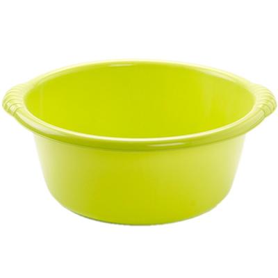 Plasticforte Afwasteiltje - Set van 2x stuks - 15L - groen - rond - afwasbak - 46 x 17 cm - teiltje