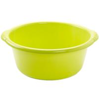 Plasticforte Afwasteiltje - Set van 2x stuks - 15L - groen - rond - afwasbak - 46 x 17 cm - teiltje