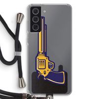 Pew Pew Pew: Samsung Galaxy S21 FE Transparant Hoesje met koord