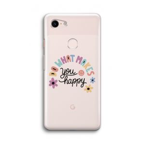 Happy days: Google Pixel 3 Transparant Hoesje