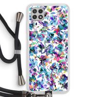 Hibiscus Flowers: Samsung Galaxy A22 4G Transparant Hoesje met koord