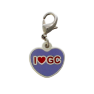 I Heart GC Trackable Nano Charm with clasp