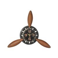 Muurklok Home ESPRIT Bruin Zwart Metaal Propellers Vintage 118 x 24 x 134 cm
