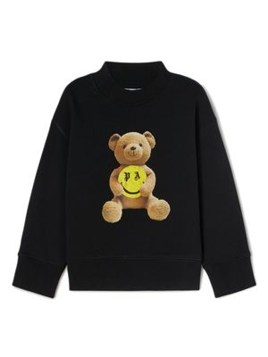 Palm Angels Kids sweat en coton à motif Teddy Bear - Noir