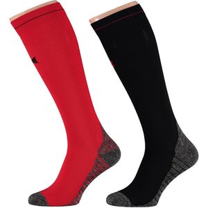 Xtreme Compressie Sokken Hardlopen 2-pack Multi Red-45/47