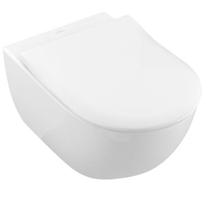 Villeroy & Boch Subway 2.0 wandcloset - directflush - slimseat zitting - softclose - quick release - CeramicPlus - glans wit 5614r2r1