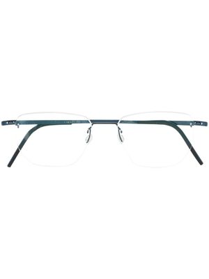 Lindberg lunettes de vue à monture carrée - Bleu