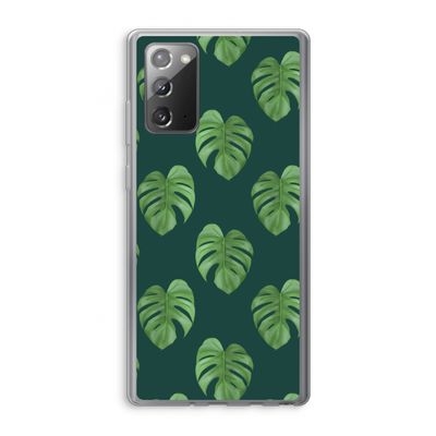 Monstera leaves: Samsung Galaxy Note 20 / Note 20 5G Transparant Hoesje