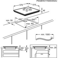 AEG IAE64411XB Zwart Ingebouwd Inductiekookplaat zones 4 zone(s) - thumbnail