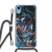 Black Unicorn: iPhone XR Transparant Hoesje met koord