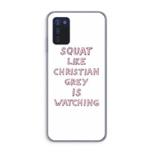 Christian Grey: Samsung Galaxy A03s Transparant Hoesje