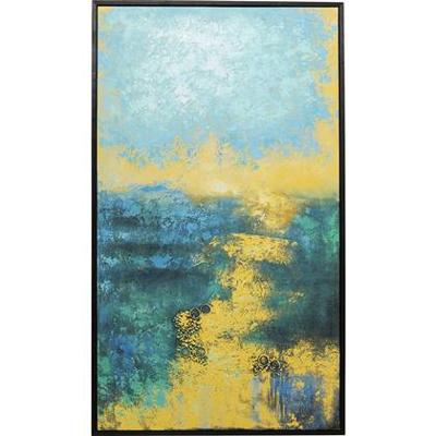 Kare Canvas Jardin Blue 125x215cm