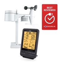 Alecto WS-4700 - Professioneel weerstation met draadloze buitensensor, zwart