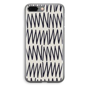 Marrakech Zigzag: iPhone 8 Plus Transparant Hoesje