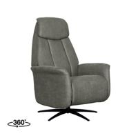 LABEL51 Fauteuil Oslo - Taupe - Micro Suede - 1-Motorig