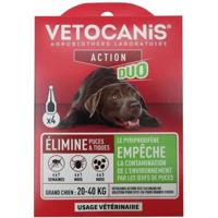 Pipetten - VETOCANIS - x4 Anti-vlooien en teken Duo Pipetten 268mg/80mg voor Grote Honden