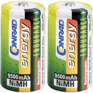 Conrad energy Endurance HR20 Oplaadbare D batterij (mono) NiMH 9500 mAh 1.2 V 2 stuk(s)