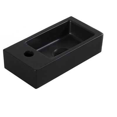 Fontein Wiesbaden Mini-Rhea Links 36x18x9 cm Mat Zwart