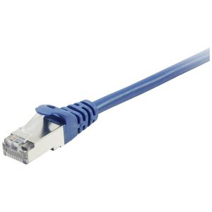 Equip 605630 RJ45 Netwerkkabel, patchkabel CAT 6 S/FTP 1.00 m Blauw Vergulde steekcontacten 1 stuk(s)