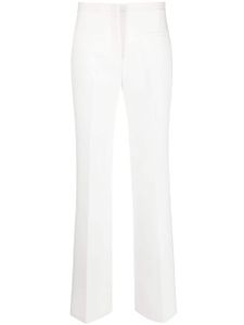 MSGM pantalon de costume à taille mi-haute - Blanc