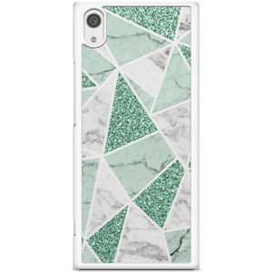Sony Xperia XA1 hoesje - Marmer mint