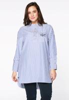 Yoek Blouse stripe | Blauw | Maat 50/52 Yoek Blouse stripe | Blauw | Maat 50/52
