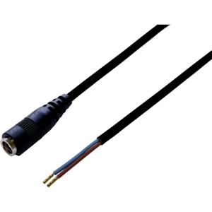 BKL Electronic Laagspannings-aansluitkabel Laagspanningsbus - Open kabeleinde 5.5 mm 2.5 mm 2.50 m 1 stuk(s)