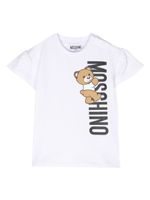 Moschino Kids robe Teddy Bear en coton - Blanc - thumbnail