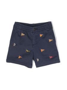 POLO RALPH LAUREN KIDS short à broderies - Bleu