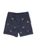 POLO RALPH LAUREN KIDS short à broderies - Bleu - thumbnail