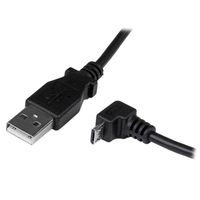 StarTech.com 2 m micro USB-kabel A-naar-micro-B met neerwaartse hoek - thumbnail