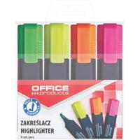 OFFICE products markeerstift, 1-5 mm, geassorteerde kleuren, etui van 4 stuks