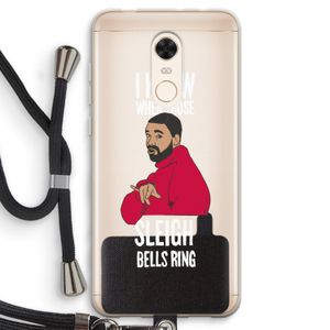 Sleigh Bells Ring: Xiaomi Redmi 5 Transparant Hoesje met koord