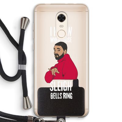 Sleigh Bells Ring: Xiaomi Redmi 5 Transparant Hoesje met koord