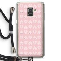 Ass 'n Titties: Samsung Galaxy A8 (2018) Transparant Hoesje met koord