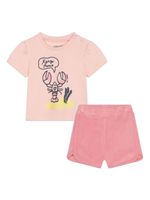 Kenzo Kids ensemble haut-short à imprimé graphique - Rose - thumbnail