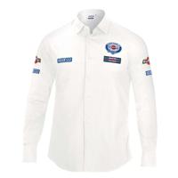 Herenshirt met Lange Mouwen Sparco Martini Racing Maat M Wit