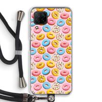 Pink donuts: Huawei P40 Lite Transparant Hoesje met koord