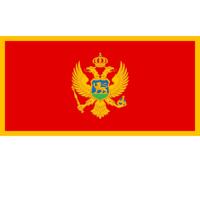 Vlag Montenegro - 90 x 150 cm - feestartikelen - Montenegro landen thema - supporter/fan