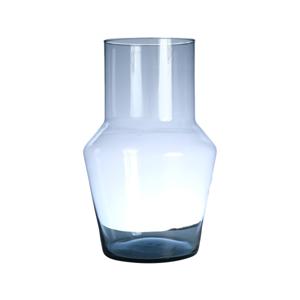 Bloemenvaas Evie - transparant - eco glas - D19 x H30 cm - hoekige vaas