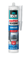Super Silicone Sanitair Wit Koker 300 ml - Bison Super Silicone Sanitair Wit Koker 300 ml - Bison