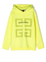 Givenchy Kids hoodie à logo 4G imprimé - Jaune