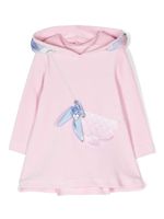 Lapin House robe-hoodie à motif - Rose